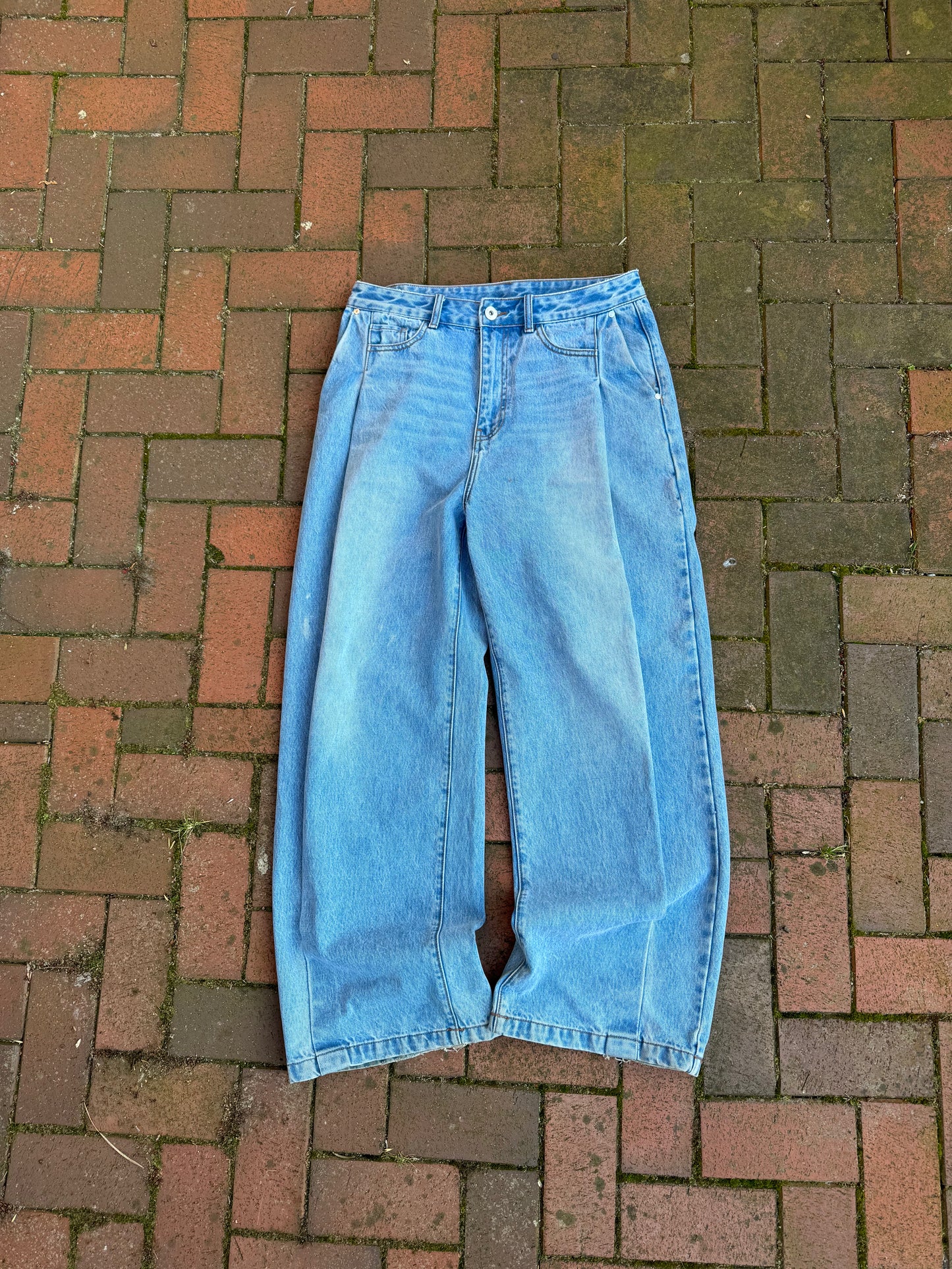 Everyday Denim (Pleated) Light Wash Blue