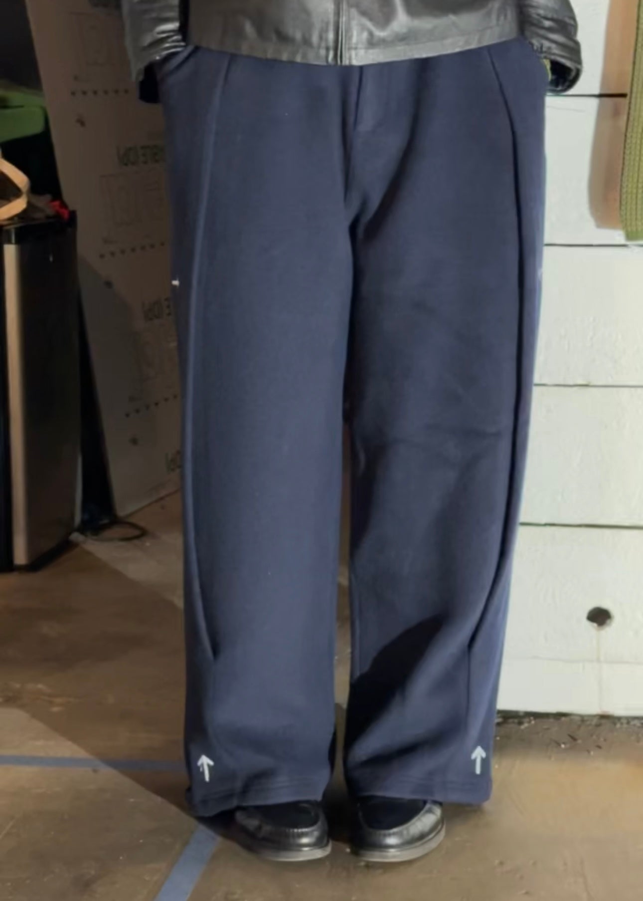 Wool-Blend Pleated Trouser