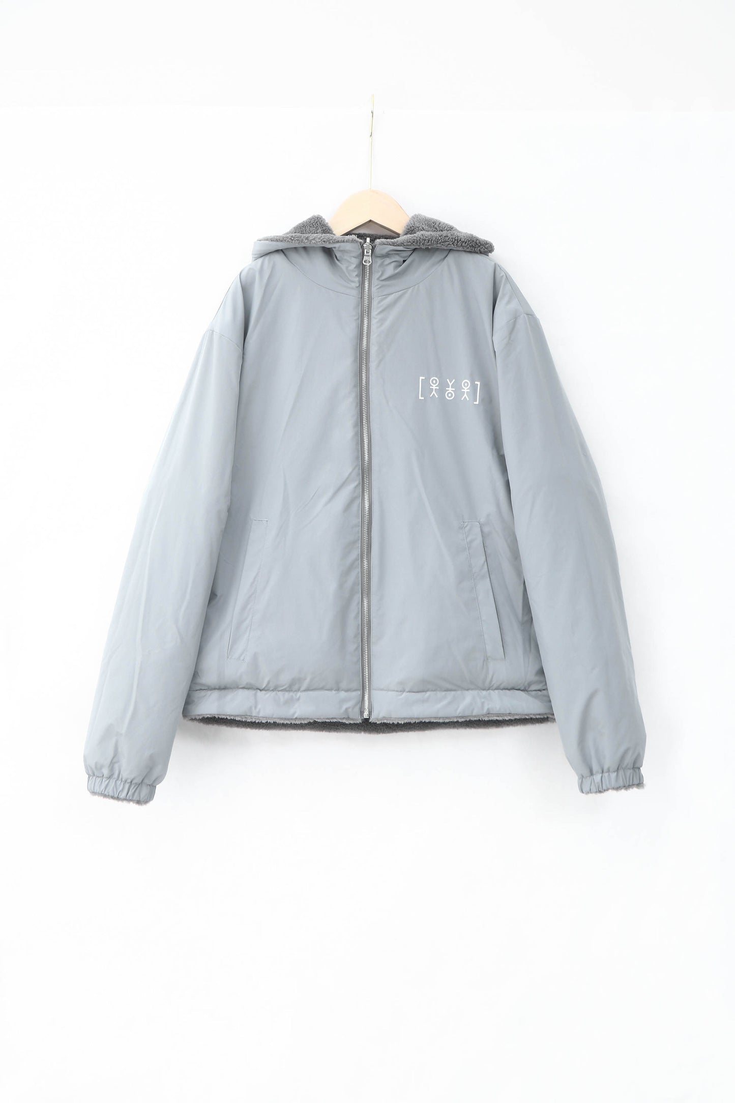 Two Tone Reversible Fleece Light Gray (Galen Cason)