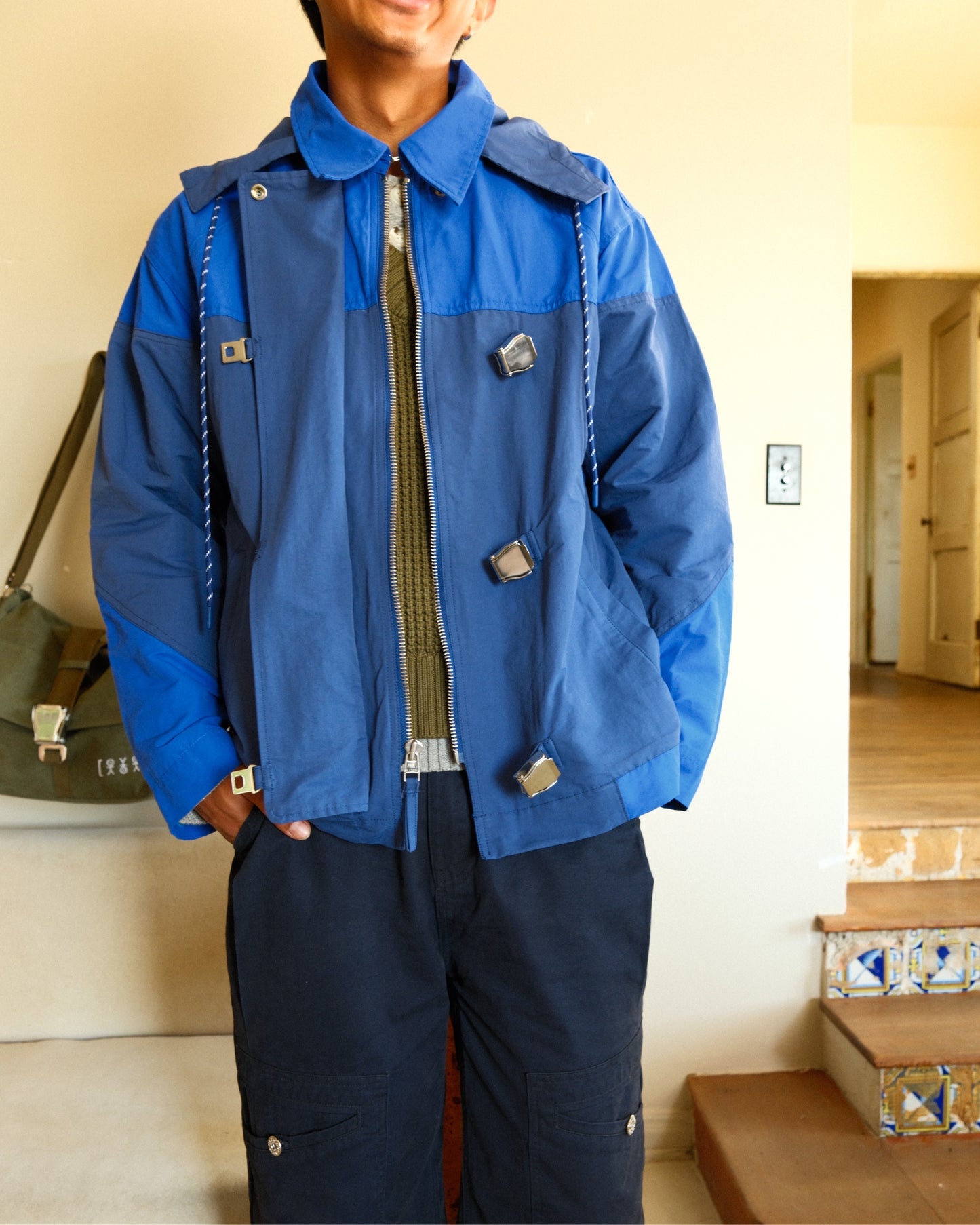 Airplane Anorak - Navy/Cobalt