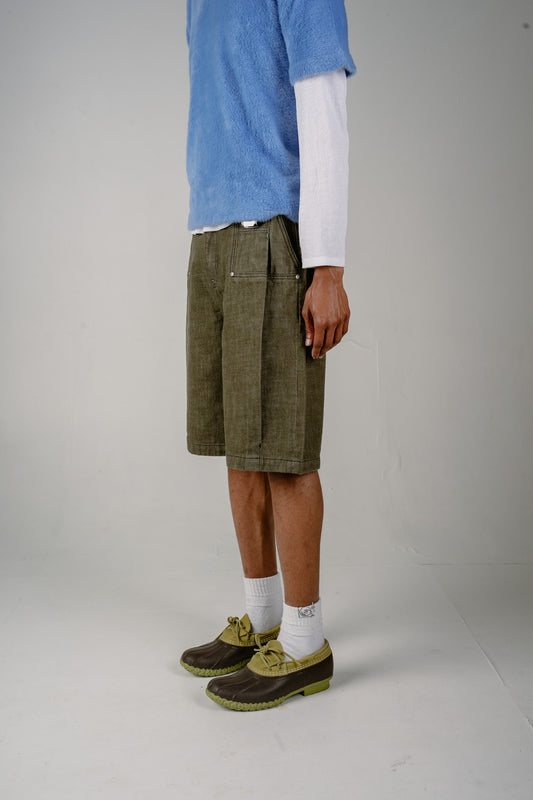 Pleated Garden Short