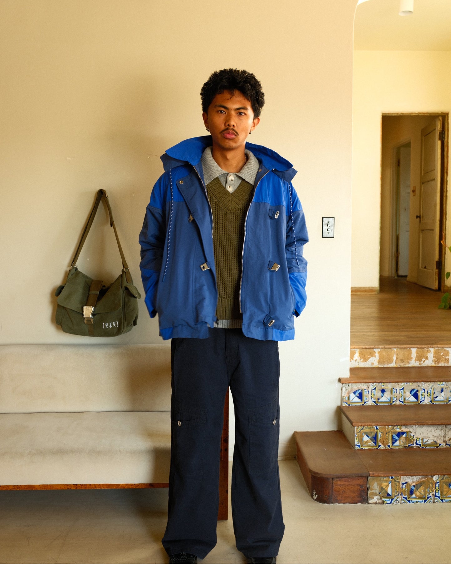 Airplane Anorak - Navy/Cobalt