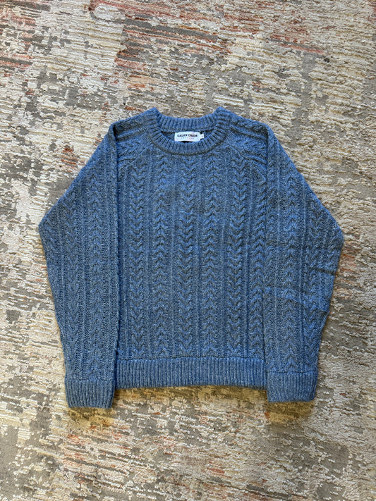 Miss Direction Knit (blue+white)Large