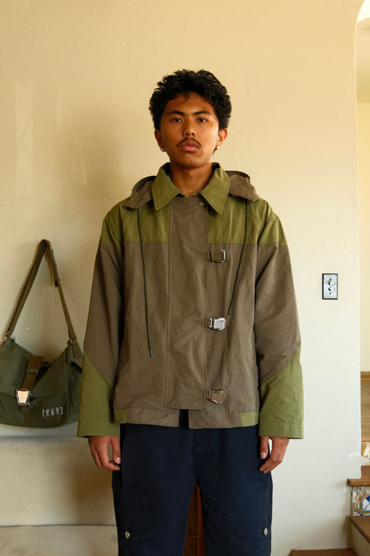 Airplane Anorak - Olive/Forest