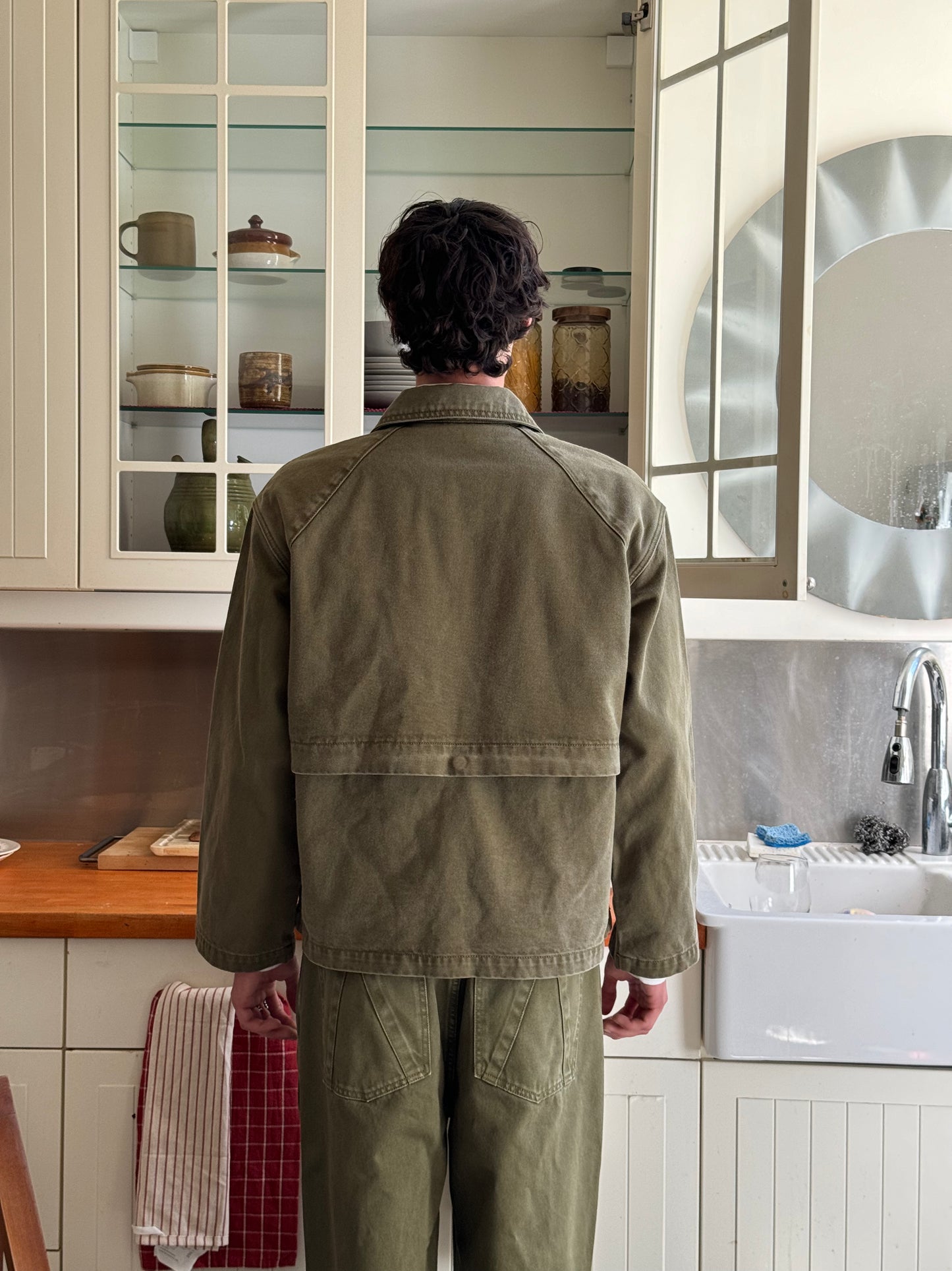 Garden Denim Pull Over (Olive)
