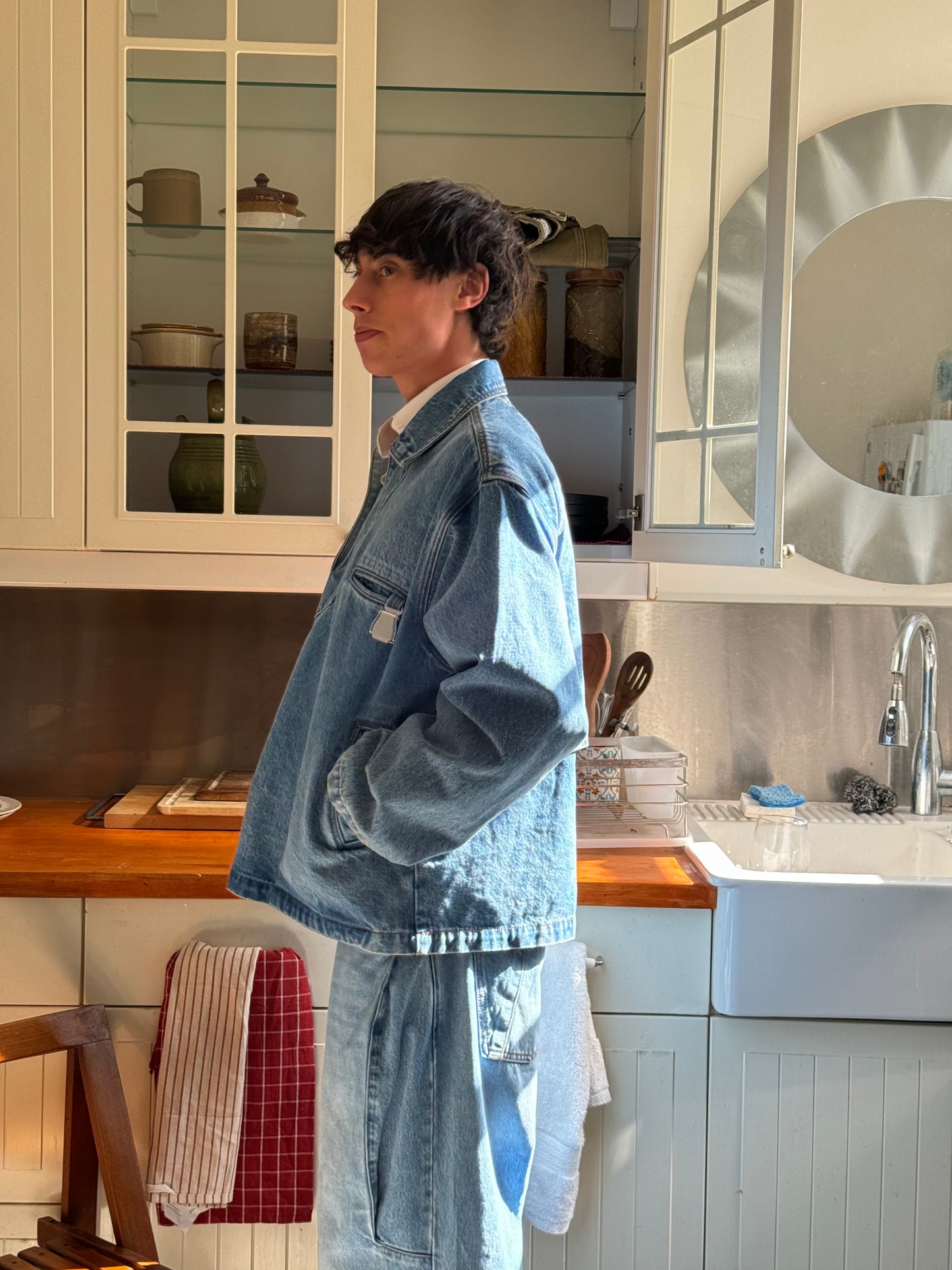 Garden Denim Pull Over (Blue)
