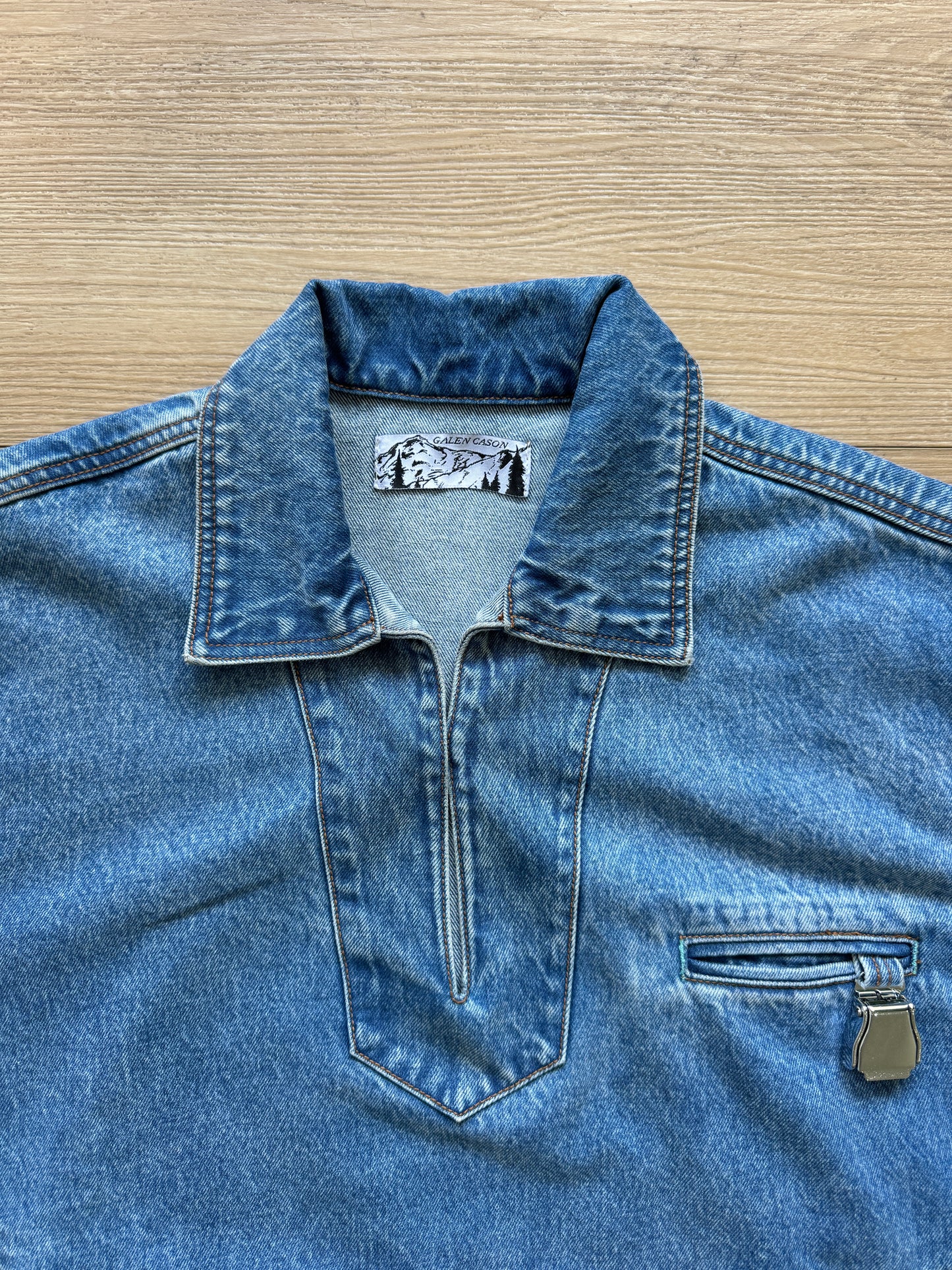 Garden Denim Pull Over (Blue)