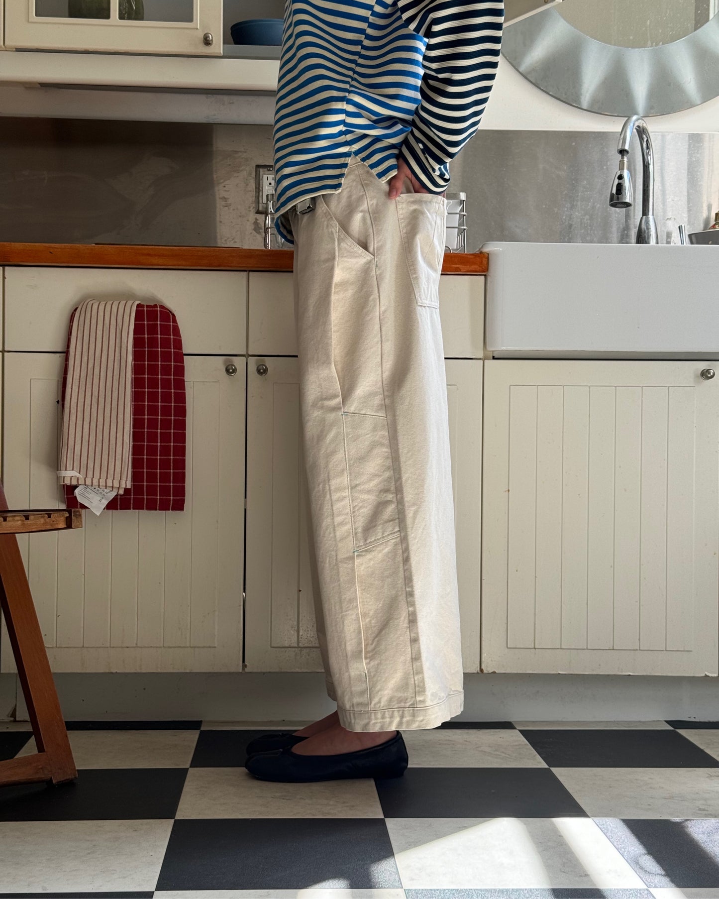 Capri (Pleat Repleat) Ecru