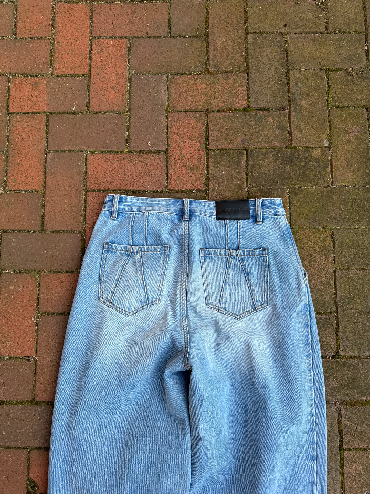 Everyday Denim (Pleated) Light Wash Blue