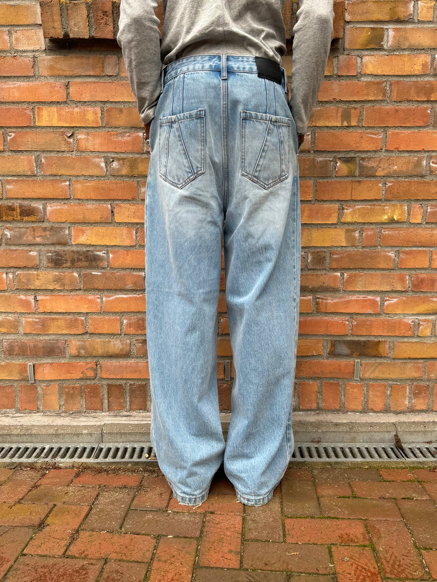 Everyday Denim (Pleated) Light Wash Blue