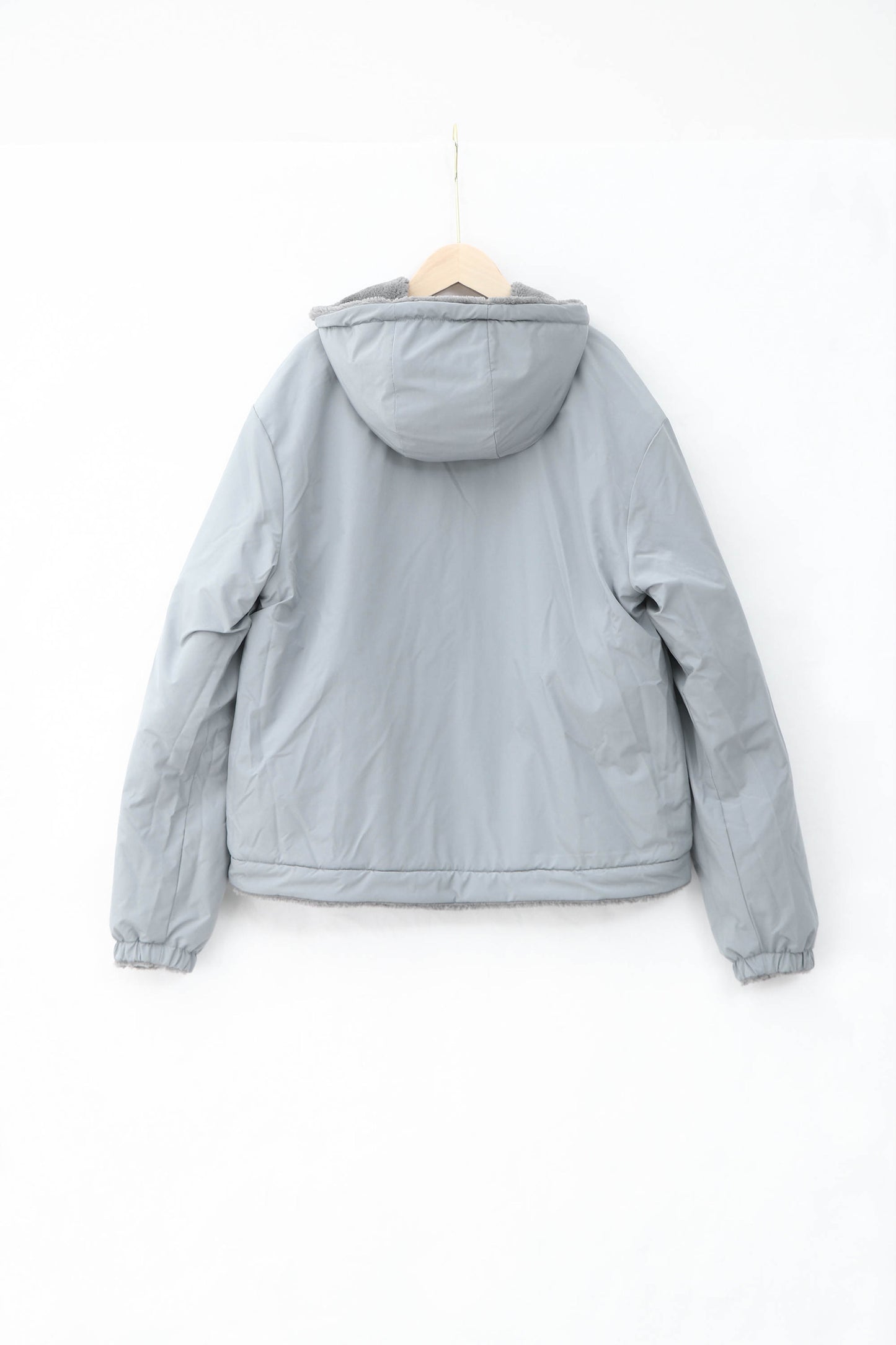 Two Tone Reversible Fleece Light Gray Sample (Galen Cason)