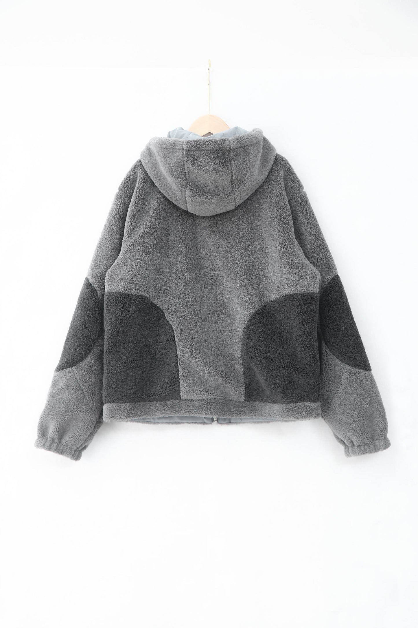 Two Tone Reversible Fleece Light Gray Sample (Galen Cason)